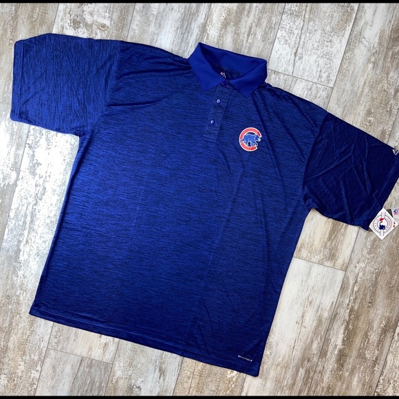 Majestic MLB Chicago Cubs Polo Big & Tall Shirt - Picture 4 of 8